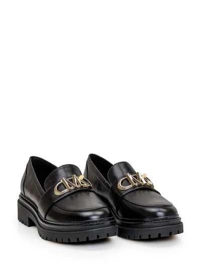 Shop Michael Michael Kors Parker Lug Moccasins In Black