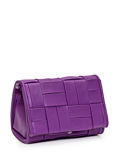 Shop Themoirè Shoulder Bag In Purple