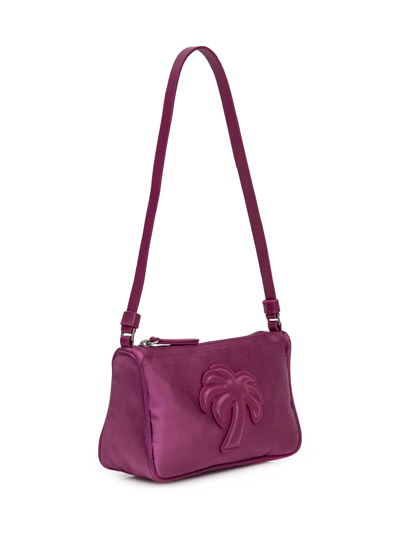 Shop Palm Angels Shoulder Bag In Purple
