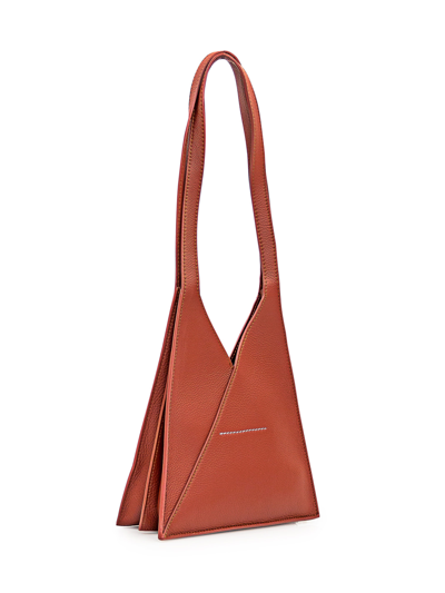 Shop Mm6 Maison Margiela Shoulder Bag In Red
