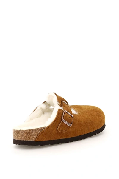 Shop Birkenstock Boston Shearling Sabot Narrow Fit