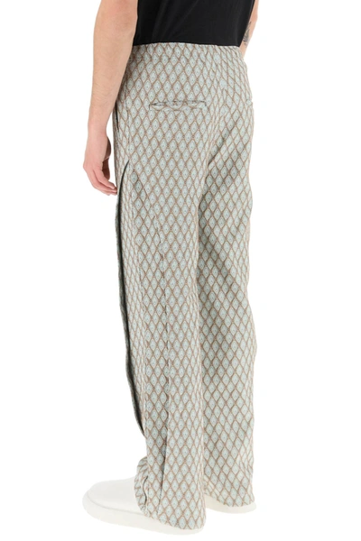 Shop Andersson Bell Geometric Jacquard Pants With Side Opening
