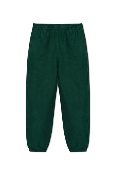 Shop Burberry Equestrian Knight Patch Track Pants In Green