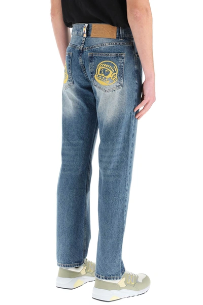 Shop Billionaire Boys Club Jeans With Embroidery Decorations