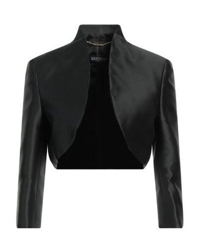 Shop Sangermano Woman Blazer Black Size 16 Polyester