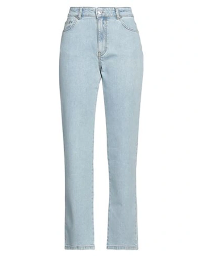 Shop Chiara Ferragni Woman Jeans Blue Size 29 Cotton, Elastane