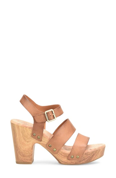 Shop Kork-ease Della Slingback Platform Sandal In Brown F/ G