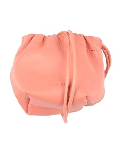 Shop Jil Sander Woman Cross-body Bag Salmon Pink Size - Leather