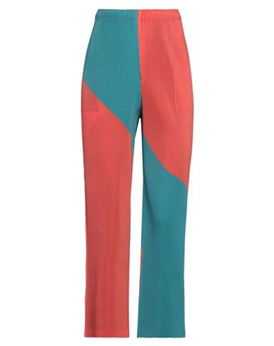 Shop Issey Miyake Woman Pants Coral Size 3 Polyester In Red