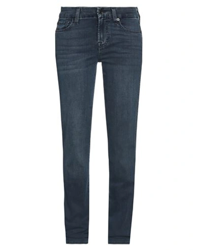 Shop 7 For All Mankind Woman Jeans Blue Size 26 Cotton, Modal, Polyester, Viscose, Elastane