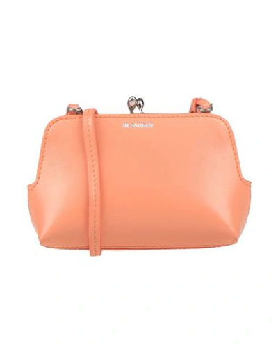 Shop Jil Sander Woman Cross-body Bag Salmon Pink Size - Leather