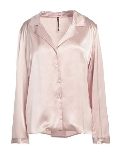 Shop Manila Grace Woman Shirt Pink Size 10 Silk
