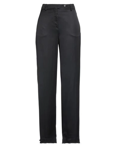 N°21 Woman Pants Black Size 6 Polyester, Wool, Elastane In Black