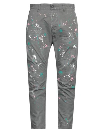 Dsquared2 Paint Effect Sexy Chino Pants In Grey