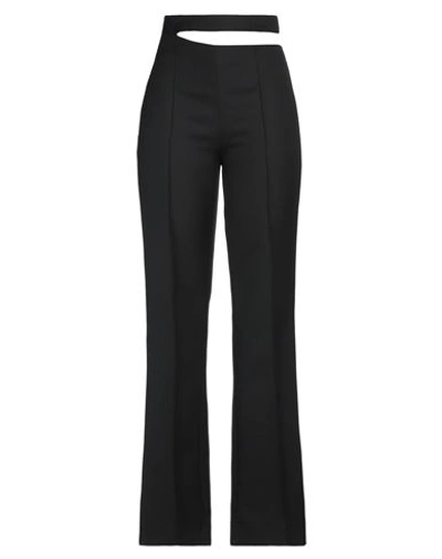 Rohe Róhe Woman Pants Black Size 10 Polyester, Wool, Elastane In Black