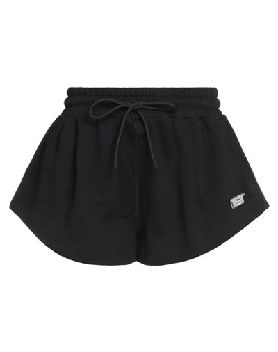Shop Msgm Woman Shorts & Bermuda Shorts Black Size Xs Cotton