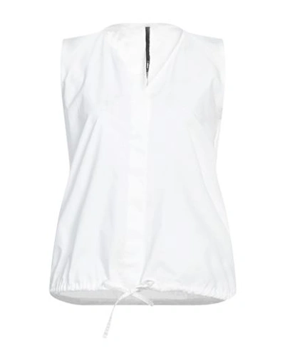 Shop Sara Lanzi Woman Shirt White Size Xs Cotton
