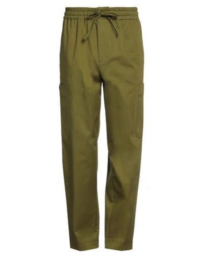Shop Kenzo Man Pants Military Green Size L Cotton