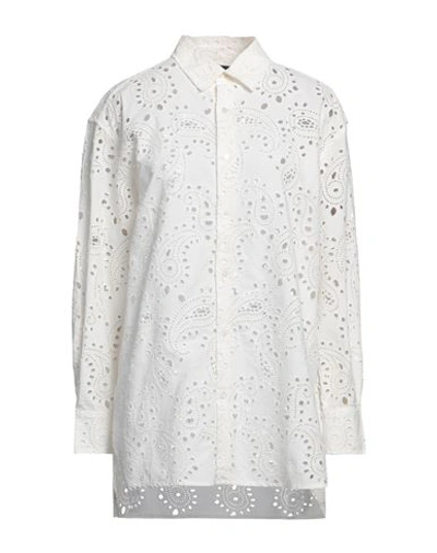 Shop Nili Lotan Woman Shirt White Size M Cotton