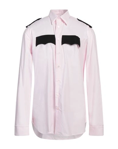 Raf Simons Man Shirt Pink Size L Cotton In Pink