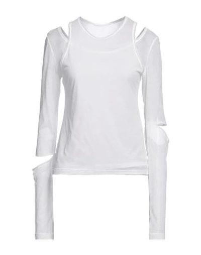 Shop Limi Feu Woman T-shirt White Size 4 Cotton