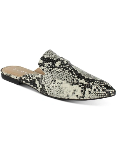 Shop Esprit Jade Womens Snake Slide Loafers In Grey