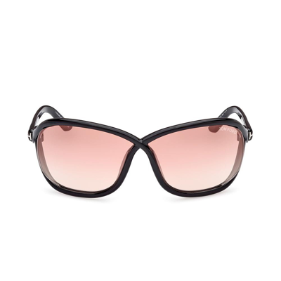 Shop Tom Ford Eyewear Butterfly Frame Sunglasses In Black
