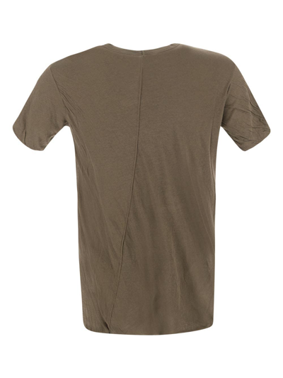 Shop Rick Owens Double T-shirt In Grey