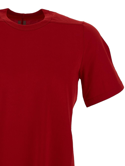 Shop Rick Owens Level T-shirt In Red