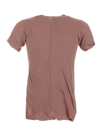 Shop Rick Owens Double T-shirt In Pink