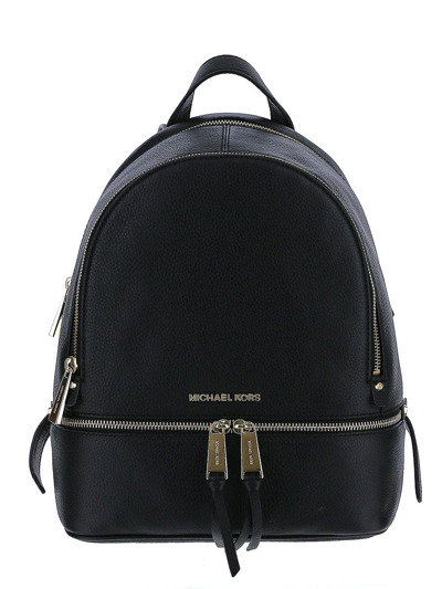 Shop Michael Michael Kors Backpack Logo In Black
