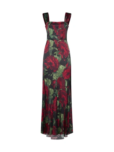 Shop Alice And Olivia Alice + Olivia Dresses In Cloud Floral Bordeaux Lg