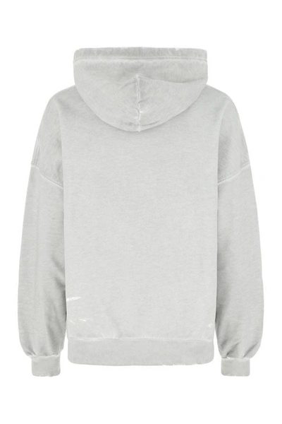 Balenciaga Grey Cotton Oversize Sweatshirt In Multi