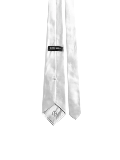 Shop Giorgio Armani Ties In White