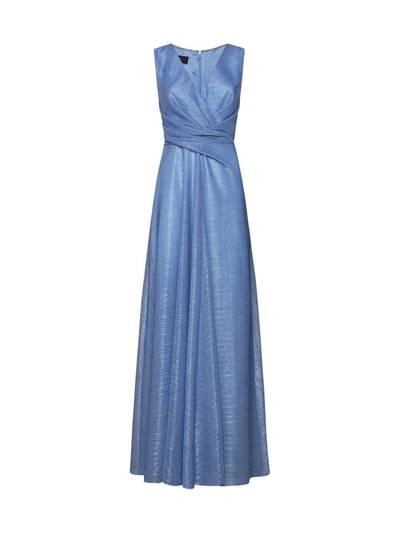 Shop Talbot Runhof Dresses In Blue