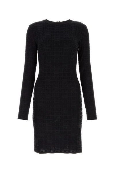 Shop Givenchy Woman Black Jacquard Dress