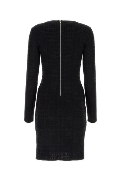 Shop Givenchy Woman Black Jacquard Dress