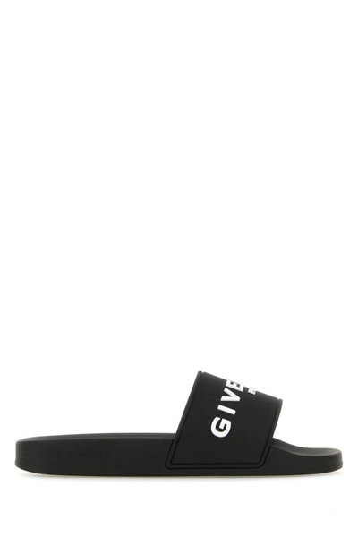 Shop Givenchy Woman Black Rubber Slippers