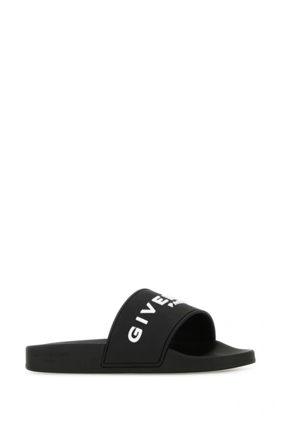 Shop Givenchy Woman Black Rubber Slippers