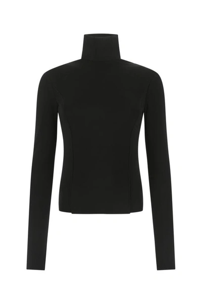 Shop Givenchy Woman Black Stretch Viscose Blend Top