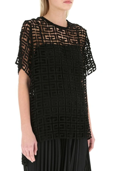 Shop Givenchy Woman Black Viscose Blend Oversize Top
