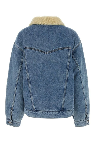 Shop Givenchy Woman Denim Jacket In Blue