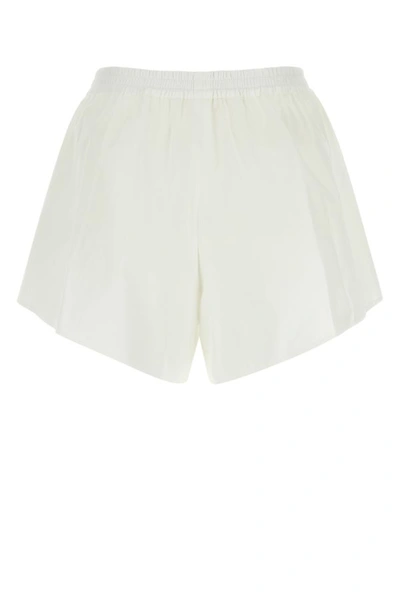 Shop Givenchy Woman White Cotton Shorts