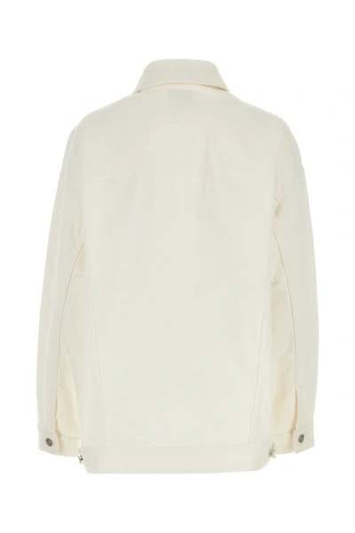 Shop Givenchy Woman White Denim Oversize Jacket
