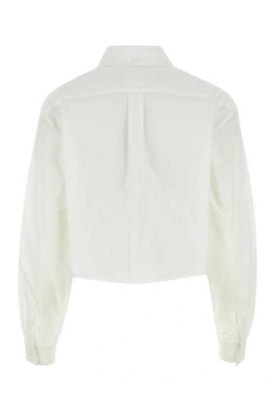 Shop Givenchy Woman White Poplin Shirt