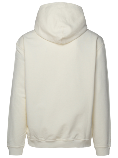 Shop Maison Margiela Man  White Cotton Sweatshirt