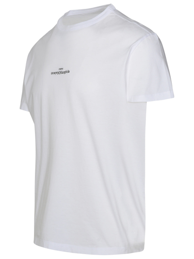 Shop Maison Margiela Man  White Cotton T-shirt