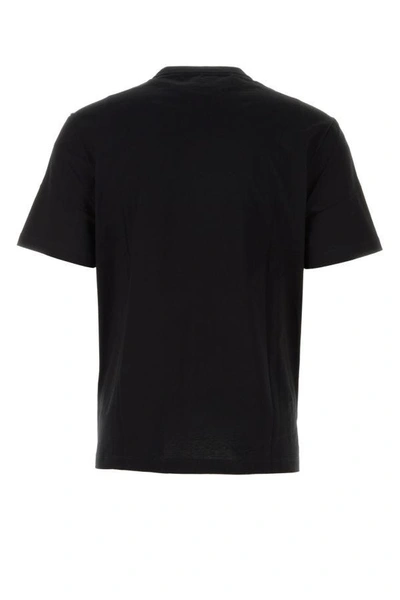 Shop Versace Man Black Cotton T-shirt