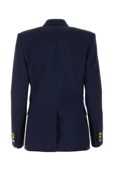 Shop Versace Woman Giacca In Blue