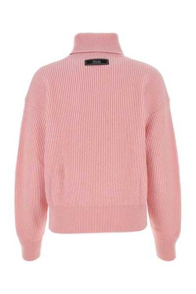 Shop Versace Woman Pink Wool Sweater
